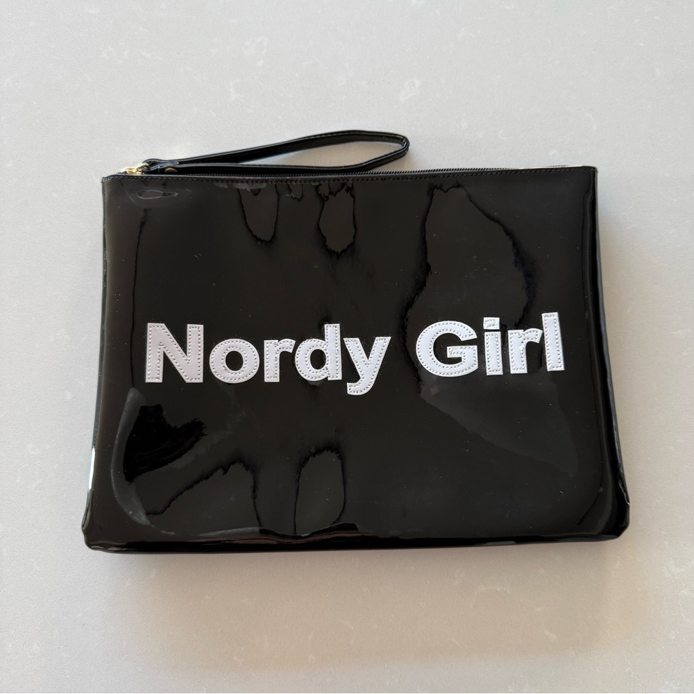 Nordy Girl black vinyl pouch